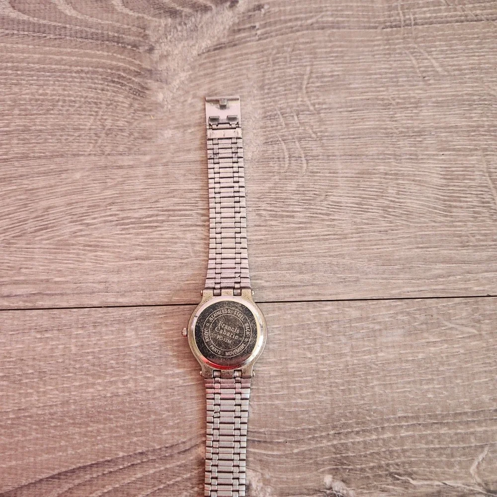 Francis Cabarie Womens Quartz Round Wrist Watch Steel‎ Band New Battery Working